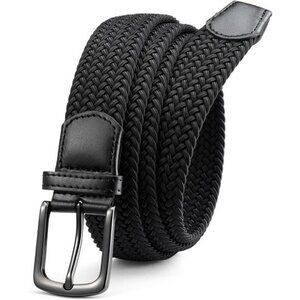 Mens Belt - Braided Stretch Golf Belt for Men 1 3/8"- Gift for Golf Pants